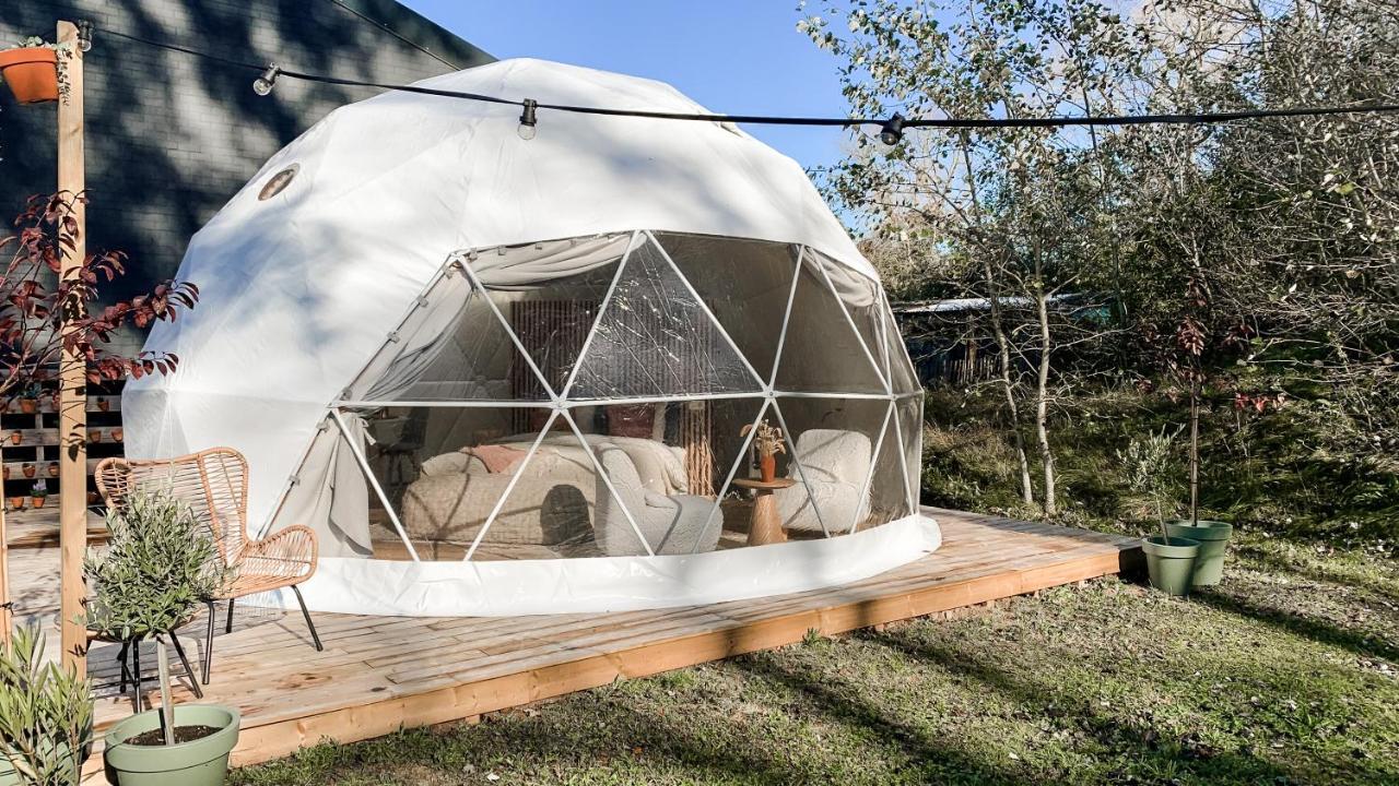 Romantische Glamping Dome Koksijde - Duiniek Bagian luar foto